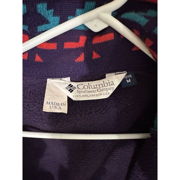Vintage Columbia Bugaboo 3 In 1 Ski Jacket Aztec Fleece Men's Mens Medium USA - Picture 11 of 12